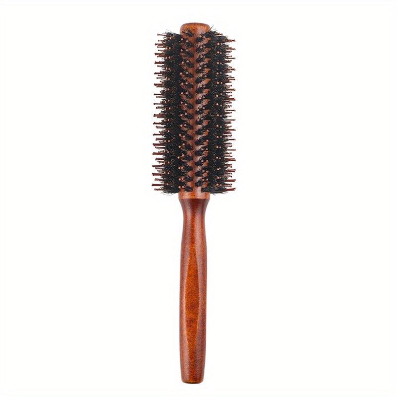 Boar Bristle Hair Brush Wooden Handle Detangle Style Hair