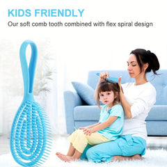 Detangling Hair Brush for Wet and Dry Hair Soft Bristles for All Hair Types