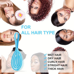 Detangling Hair Brush for Wet and Dry Hair Soft Bristles for All Hair Types