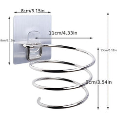 Hair Dryer Holder Wall Mount Adhesive Bathroom Salon Tools