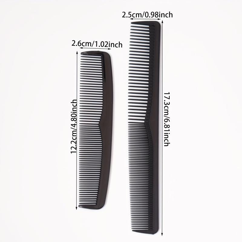 2pcs Anti Static Heat Resistant Hairdressing Comb Fine Tooth Comb