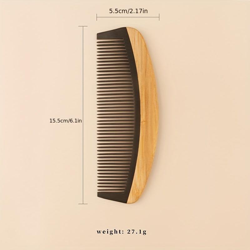 Anti Static Bamboo Wooden Hair Comb for Detangling and Styling