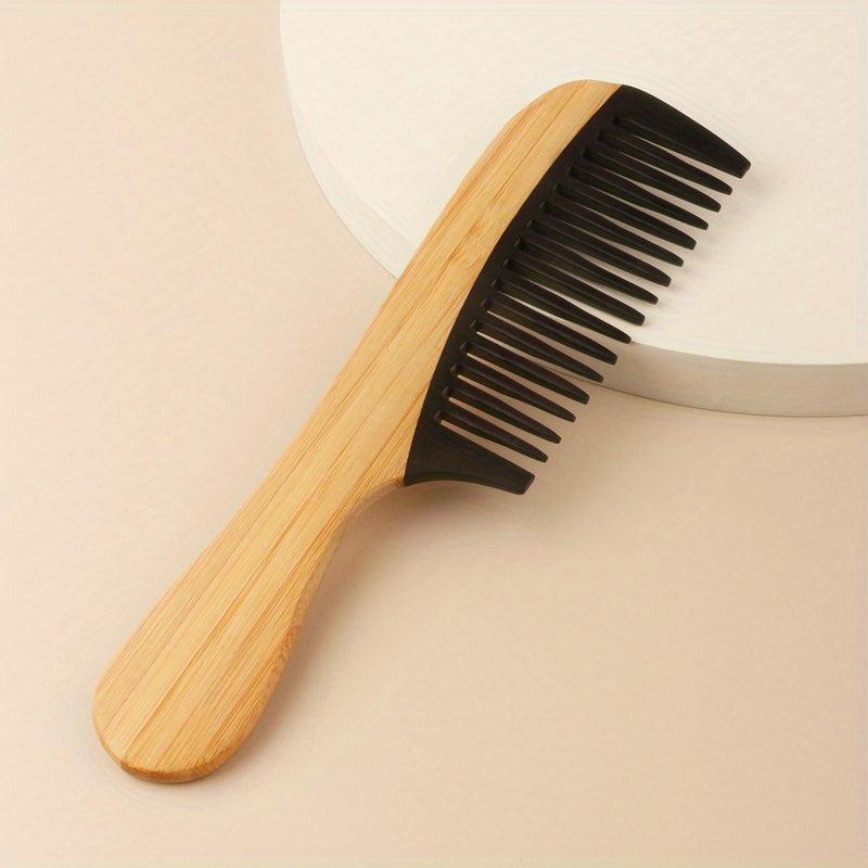 Anti Static Bamboo Wooden Hair Comb for Detangling and Styling