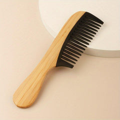 Anti Static Bamboo Wooden Hair Comb for Detangling and Styling