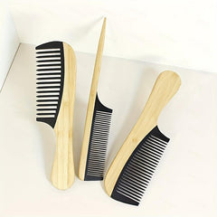 Anti Static Bamboo Wooden Hair Comb for Detangling and Styling