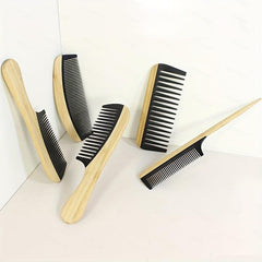 Anti Static Bamboo Wooden Hair Comb for Detangling and Styling