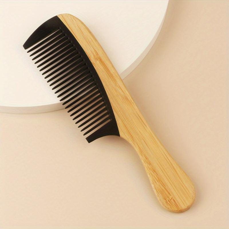 Anti Static Bamboo Wooden Hair Comb for Detangling and Styling