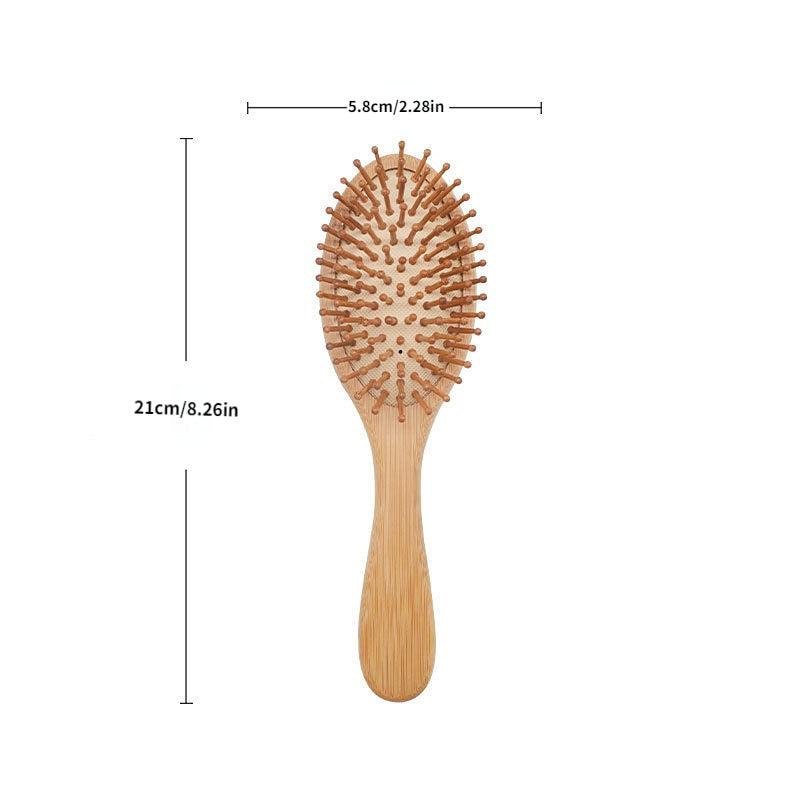 Healthy Hair Brush Wooden Comb Bamboo Hairbrush Massage Scalp Care