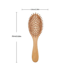 Healthy Hair Brush Wooden Comb Bamboo Hairbrush Massage Scalp Care