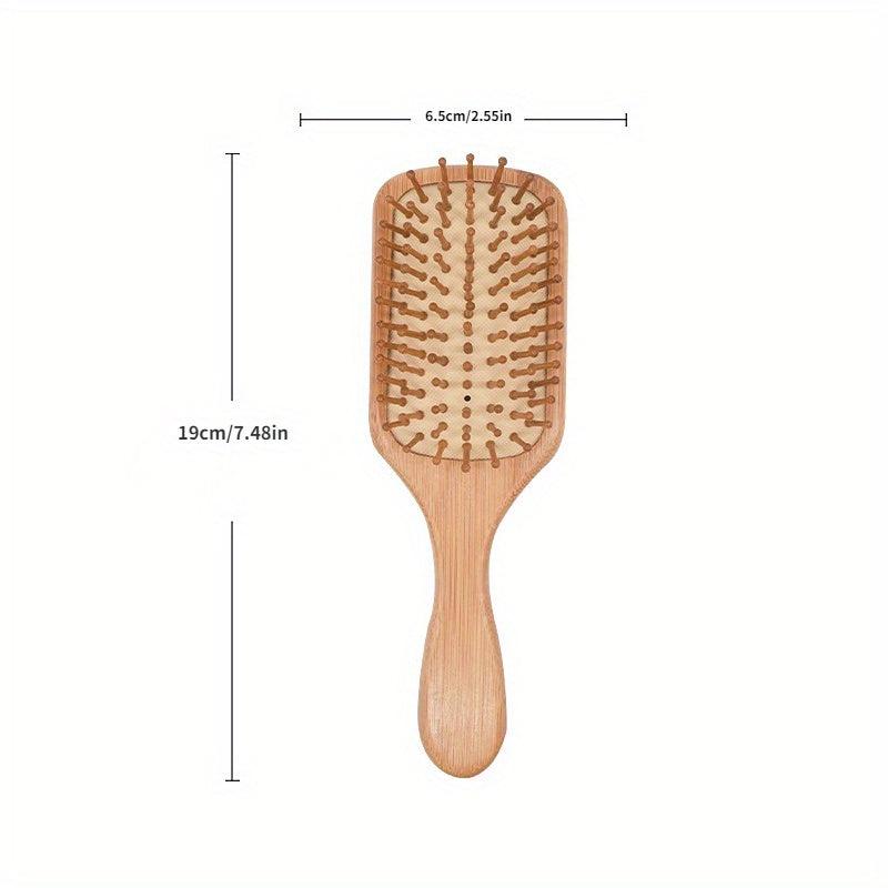 Healthy Hair Brush Wooden Comb Bamboo Hairbrush Massage Scalp Care