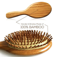 Healthy Hair Brush Wooden Comb Bamboo Hairbrush Massage Scalp Care