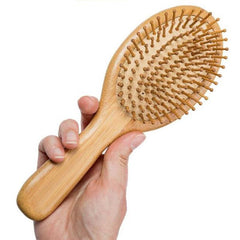 Healthy Hair Brush Wooden Comb Bamboo Hairbrush Massage Scalp Care
