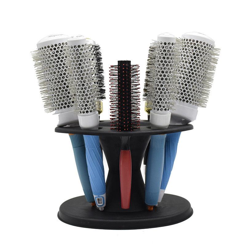 Hair Roller Comb Stand Ceramic Brush Holder Display Rack