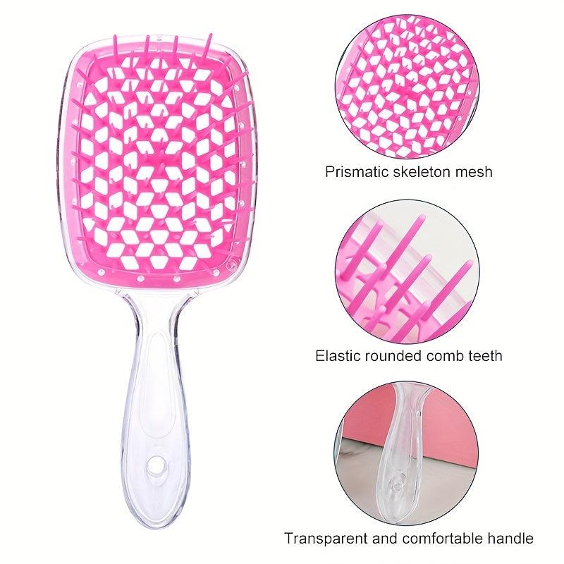 Large Curved Comb Fluffy Styling Hair Comb Massage Scalp Plastic Detangling