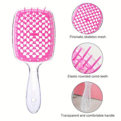 Large Curved Comb Fluffy Styling Hair Comb Massage Scalp Plastic Detangling