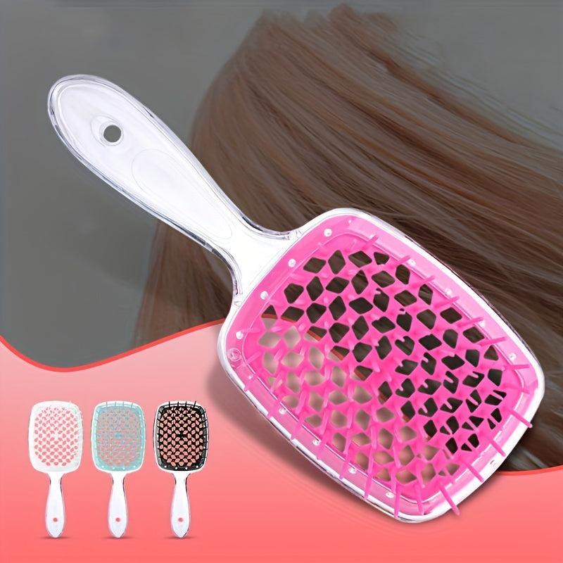 Large Curved Comb Fluffy Styling Hair Comb Massage Scalp Plastic Detangling