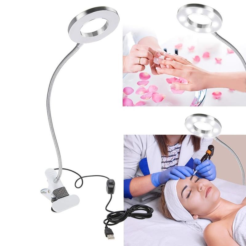 LED Desk Lamp Table Clamp Microblading Tattoo Eye Protection Light 3 Modes