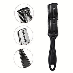 Double Sided Hair Cutting Comb for Thinning and Shaping Razor Sharp Blades