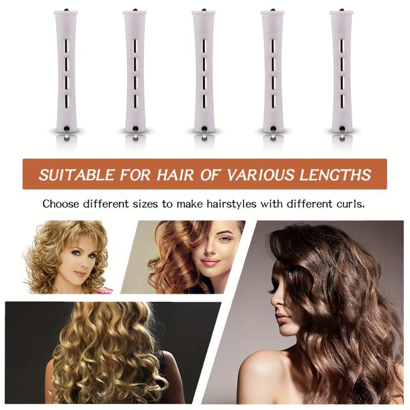 12pcs Heatless Hair Perm Rods Set Rollers Cold Rods Perming Curlers