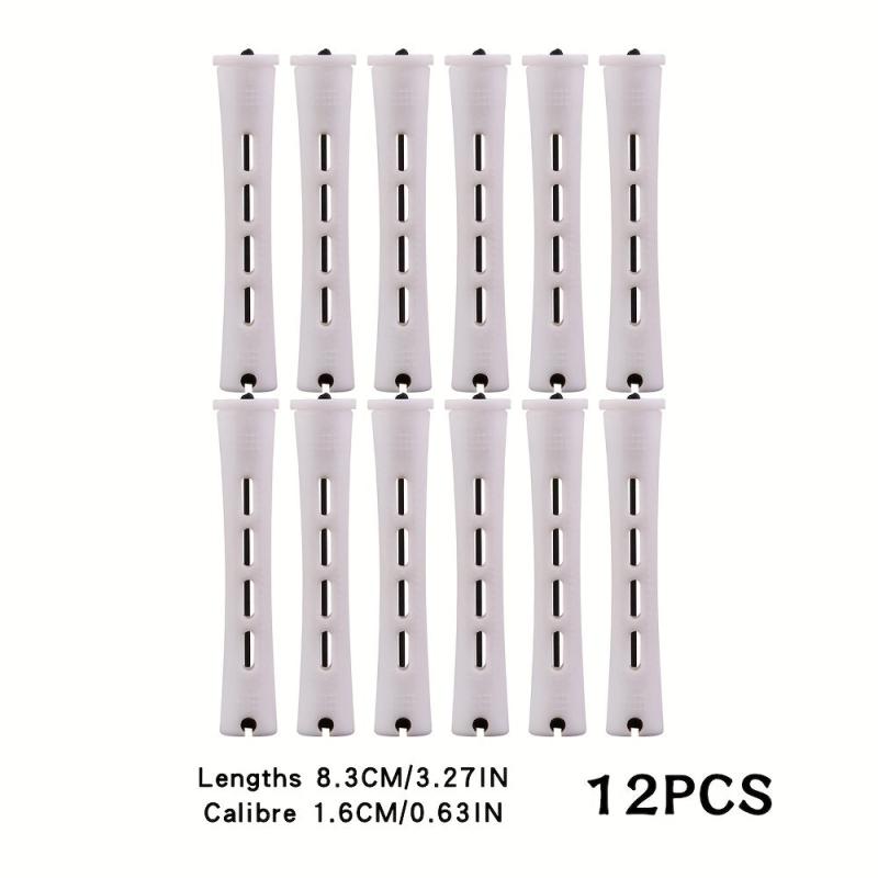 12pcs Heatless Hair Perm Rods Set Rollers Cold Rods Perming Curlers