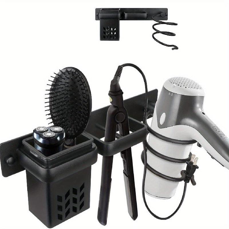 Wall Mounted Hair Dryer Holder Bathroom Organizer