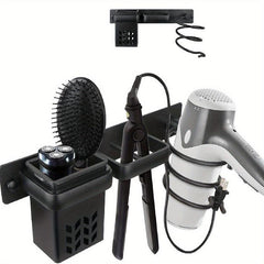 Wall Mounted Hair Dryer Holder Bathroom Organizer
