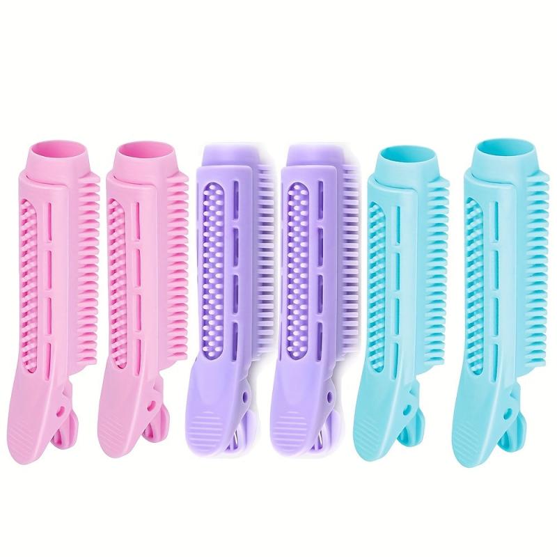 6pcs Volumizing Hair Curlers with Root Clips Heatless Styling Tool