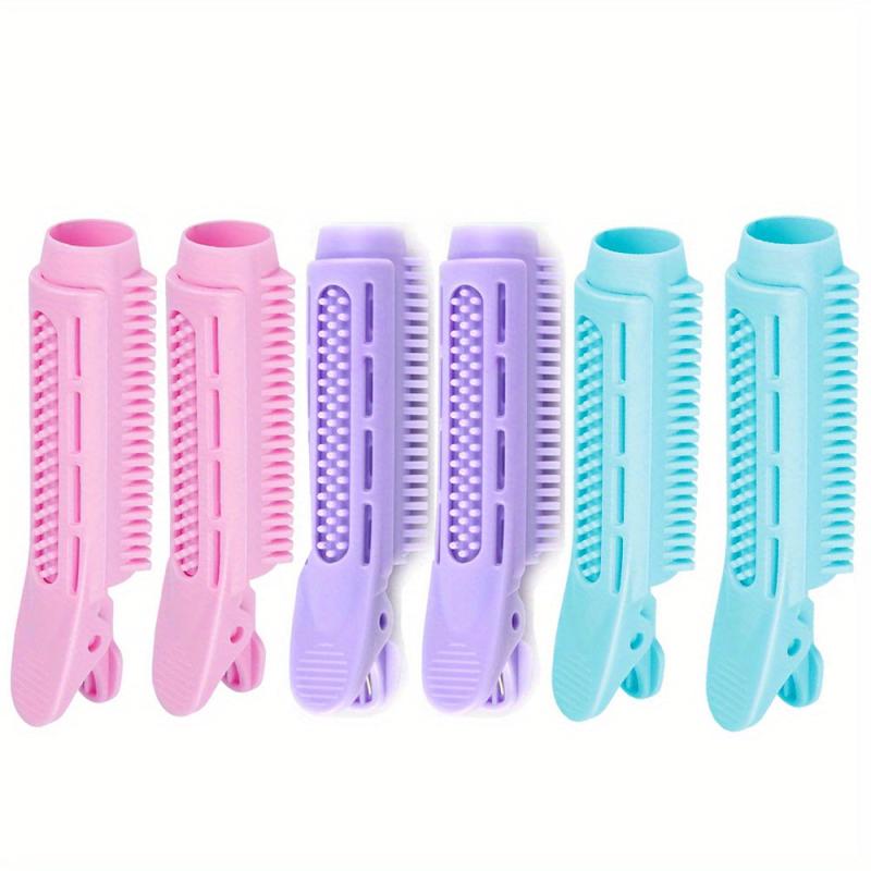6pcs Volumizing Hair Curlers with Root Clips Heatless Styling Tool