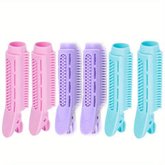 6pcs Volumizing Hair Curlers with Root Clips Heatless Styling Tool