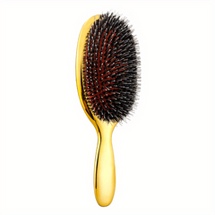 Boar Bristle Hairdressing Comb Paddle Scalp Massage Hair Comb