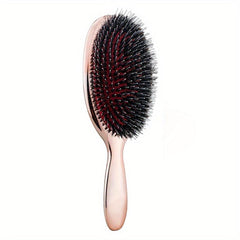 Boar Bristle Hairdressing Comb Paddle Scalp Massage Hair Comb