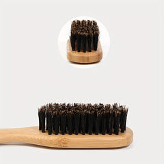 Boar Bristle Beard Brush Moustache Brush Hair Cleaning