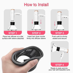 Universal Hair Dryer Diffuser for Curly or Wavy Hair