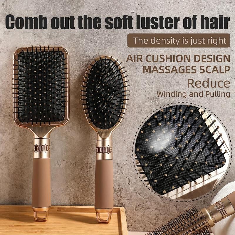 Hair Brush Set Anti Static Detangling Hairdressing Round Curling Brush