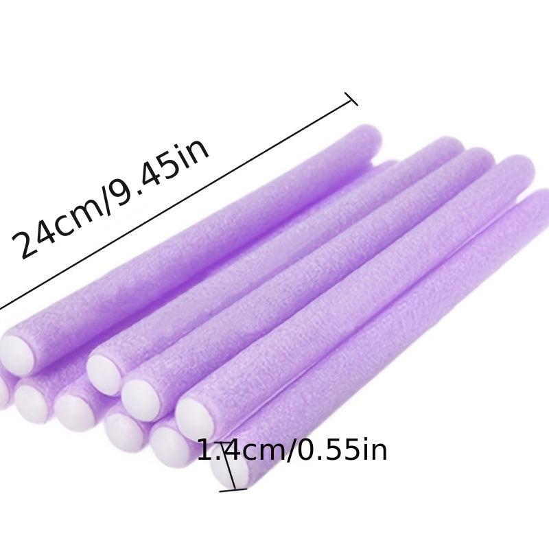 10pcs No Heat Hair Curlers Soft Foam Twist Curls Hair Styling Tool