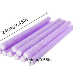10pcs No Heat Hair Curlers Soft Foam Twist Curls Hair Styling Tool
