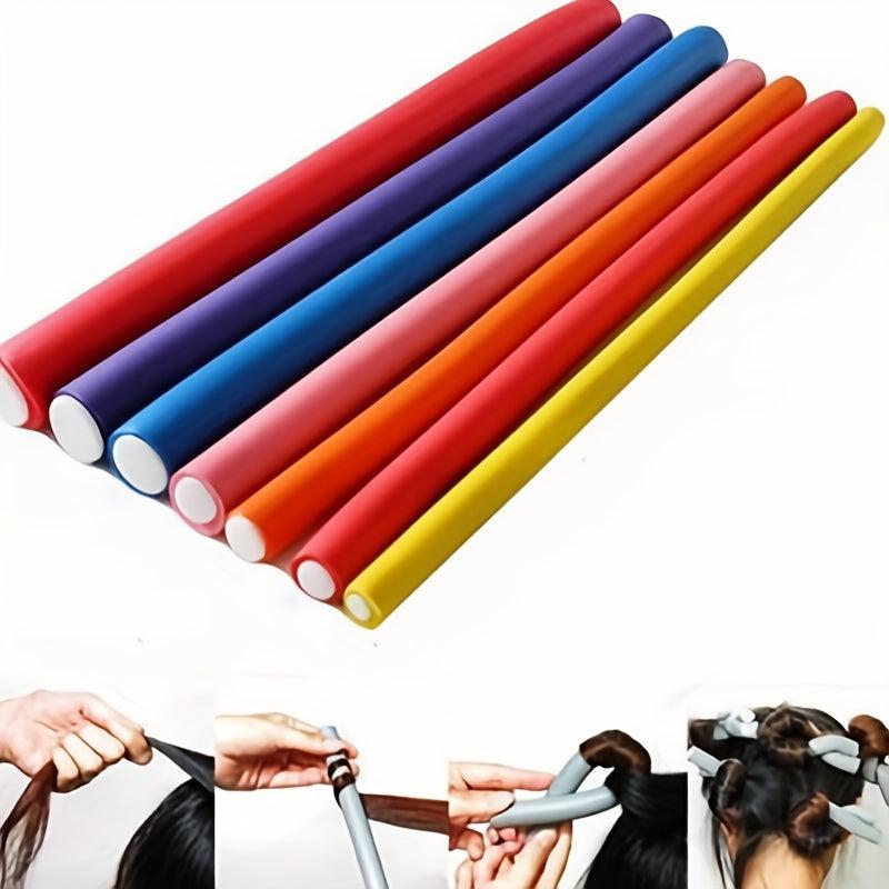 10pcs No Heat Hair Curlers Soft Foam Twist Curls Hair Styling Tool