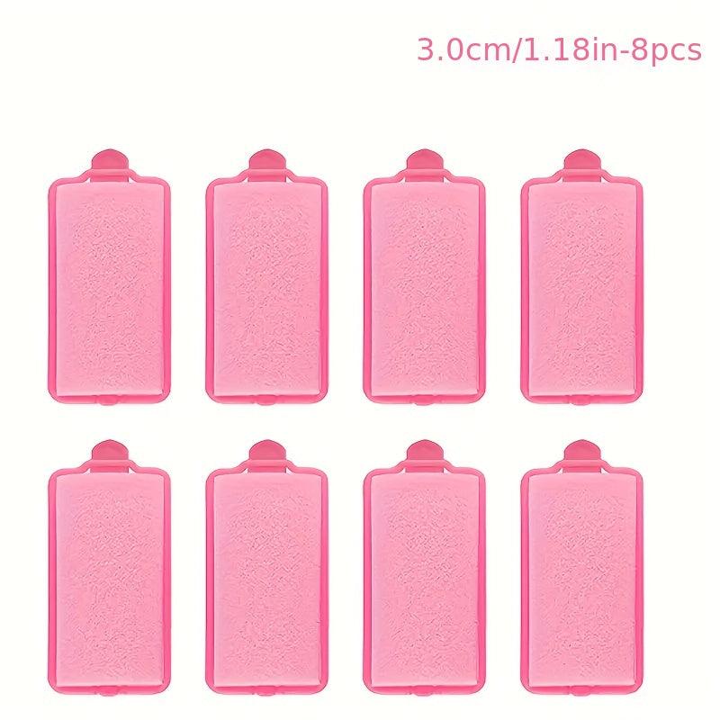 Pink Foam Self Grip Hair Curlers Flexible DIY Hair Styling Tools