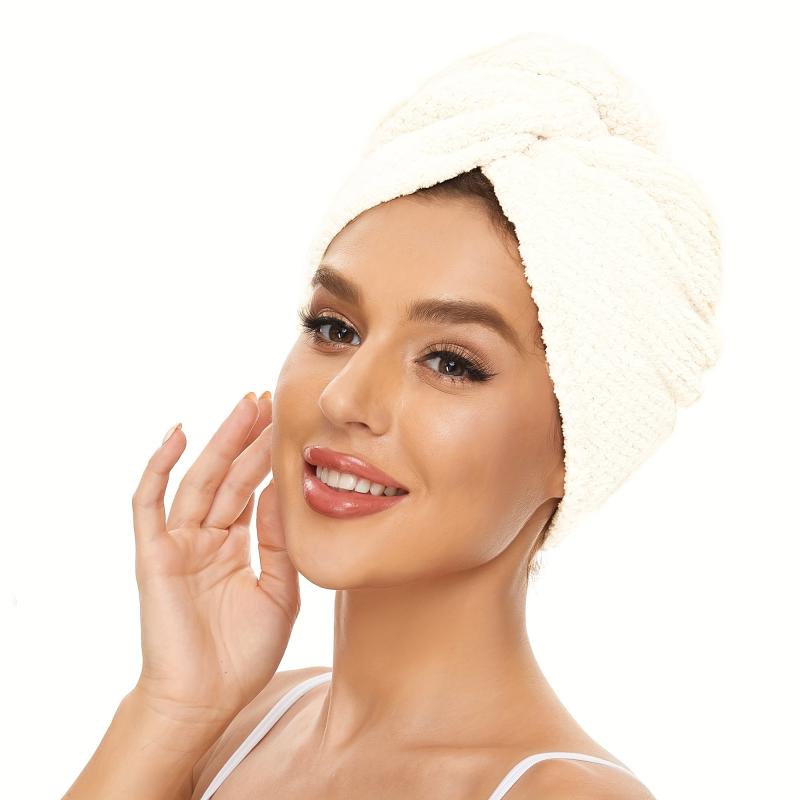 Microfiber Hair Turban Quick Drying Towel for Women Girls