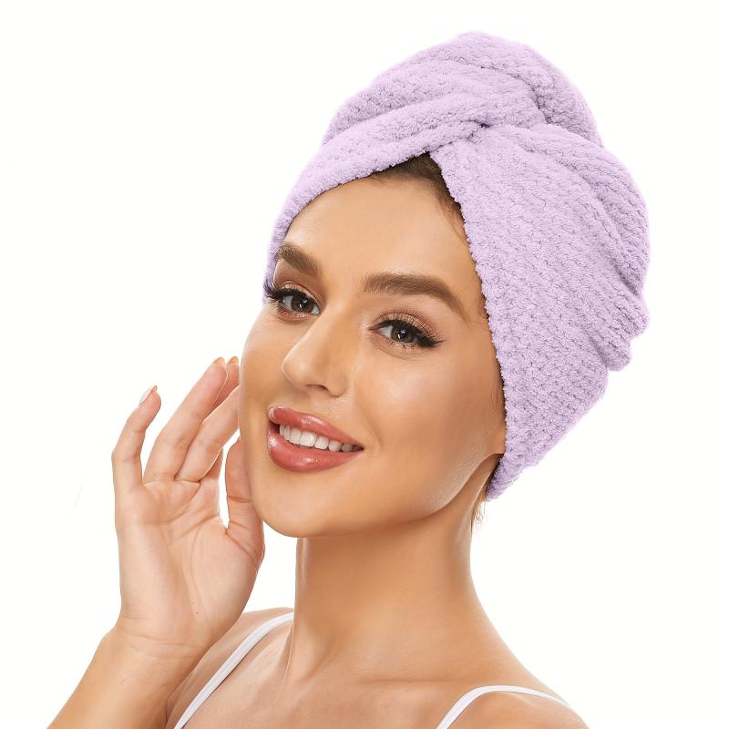 Microfiber Hair Turban Quick Drying Towel for Women Girls