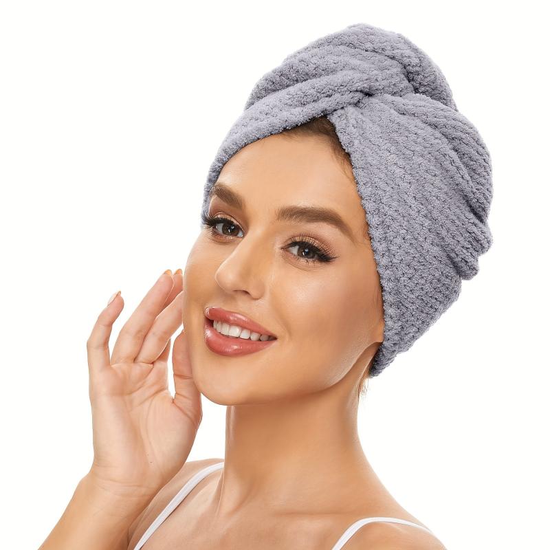 Microfiber Hair Turban Quick Drying Towel for Women Girls