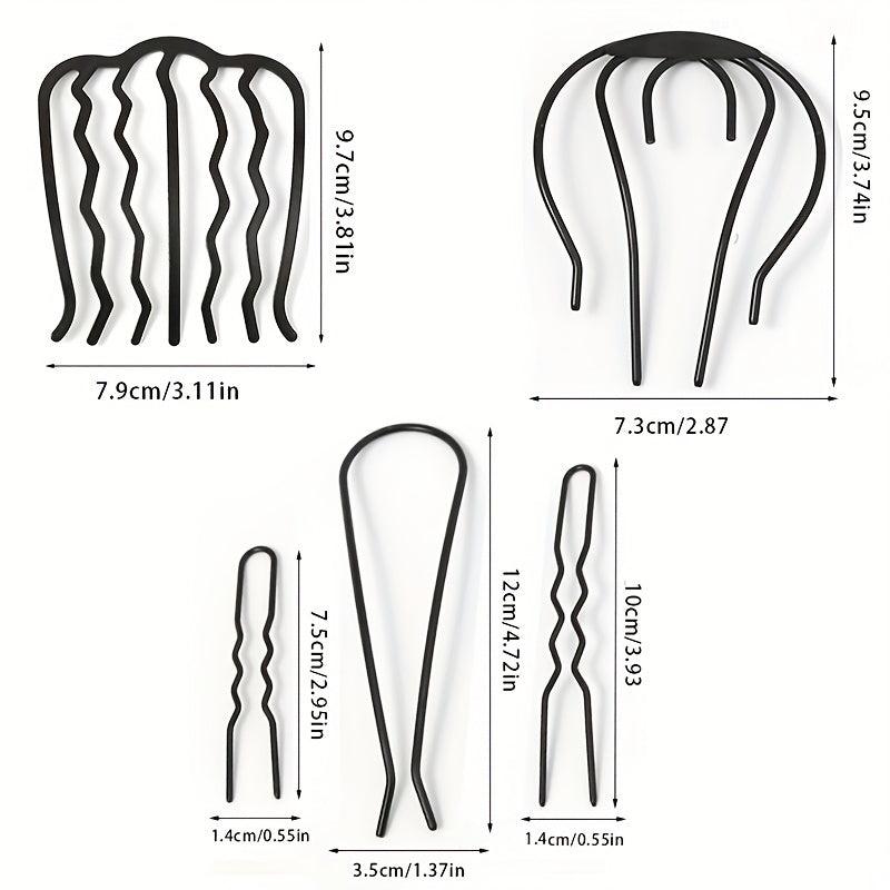 Metal U Shape Hair Fork Clip Stick for Women DIY Hair Accessories