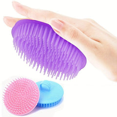 2pcs Shampoo Brush Scalp Massage Hair Brush Wet/Dry Soft Tooth Hair Brush