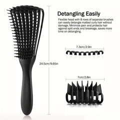Detangling Scalp Massage Hair Comb for Curly Hairdressing Salon Care