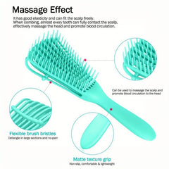 Detangling Scalp Massage Hair Comb for Curly Hairdressing Salon Care