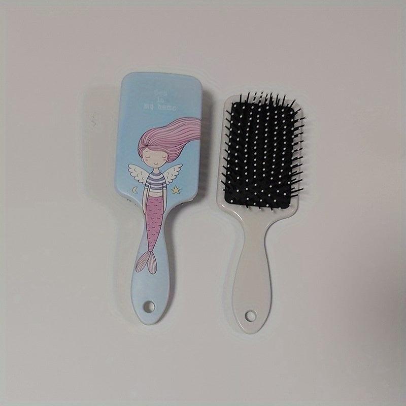 Mermaid Girl Pattern Airbag Comb Paddle Anti Static Air Cushion Comb