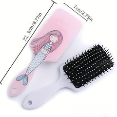 Mermaid Girl Pattern Airbag Comb Paddle Anti Static Air Cushion Comb