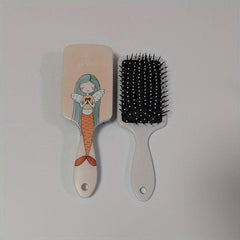 Mermaid Girl Pattern Airbag Comb Paddle Anti Static Air Cushion Comb