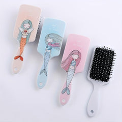 Mermaid Girl Pattern Airbag Comb Paddle Anti Static Air Cushion Comb