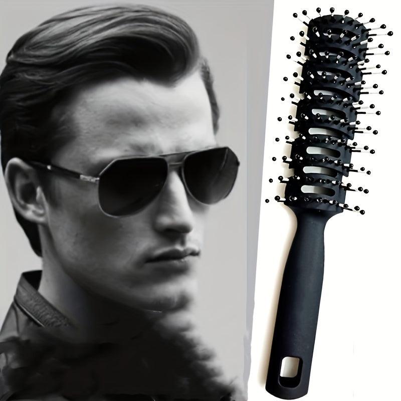 Men's Curved Detangling Hair Brush with Vent